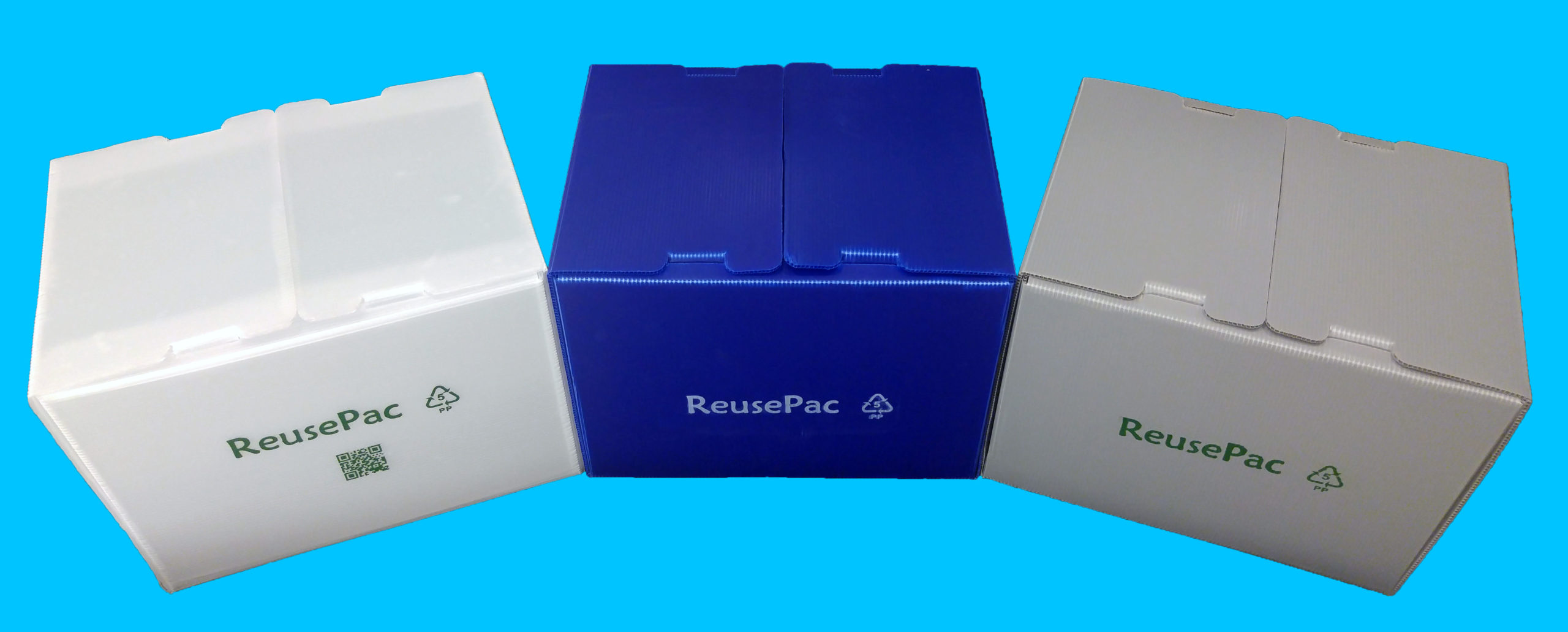 Reusable boxes in colors
