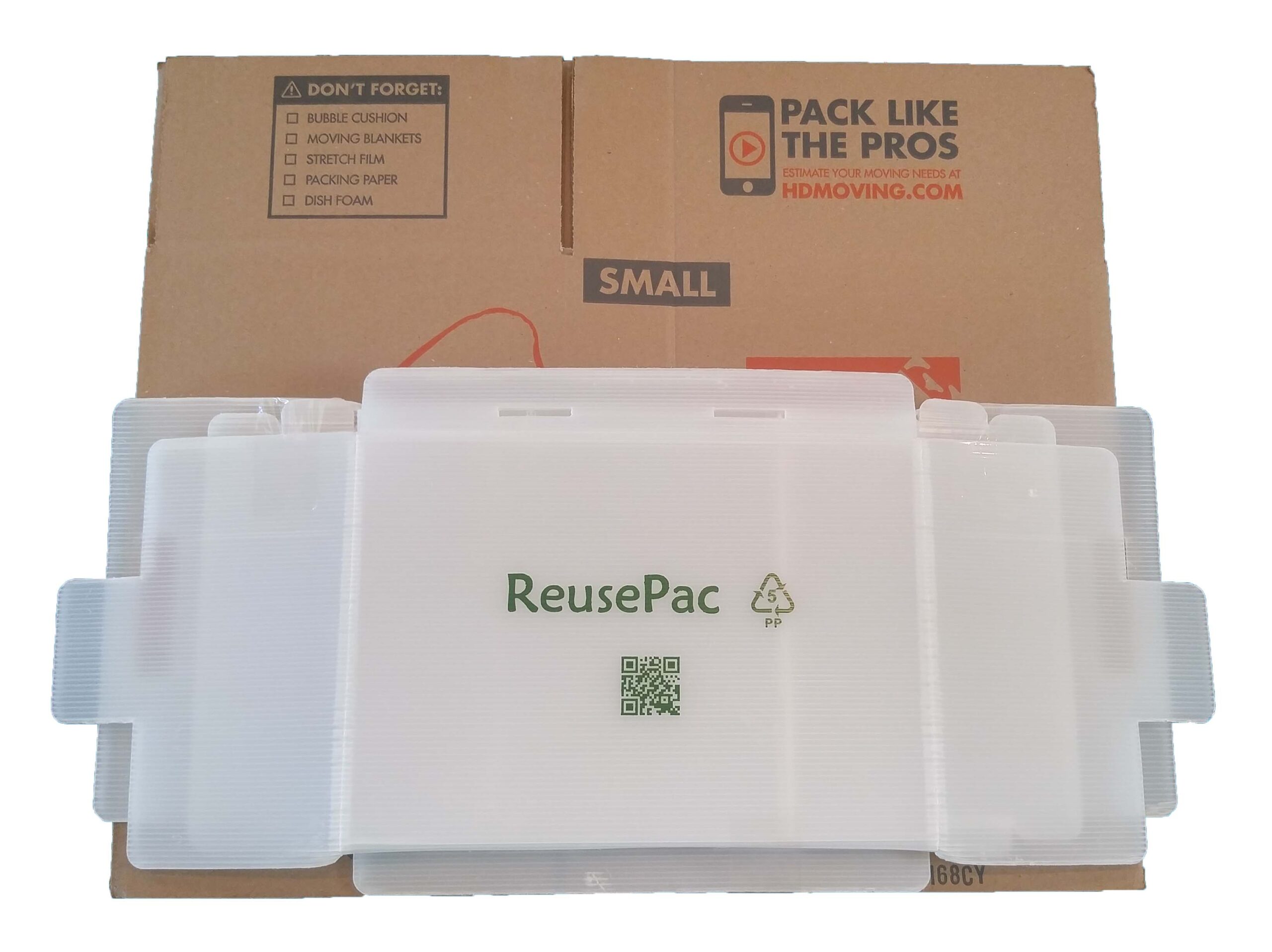 Reusable box collapse to small size