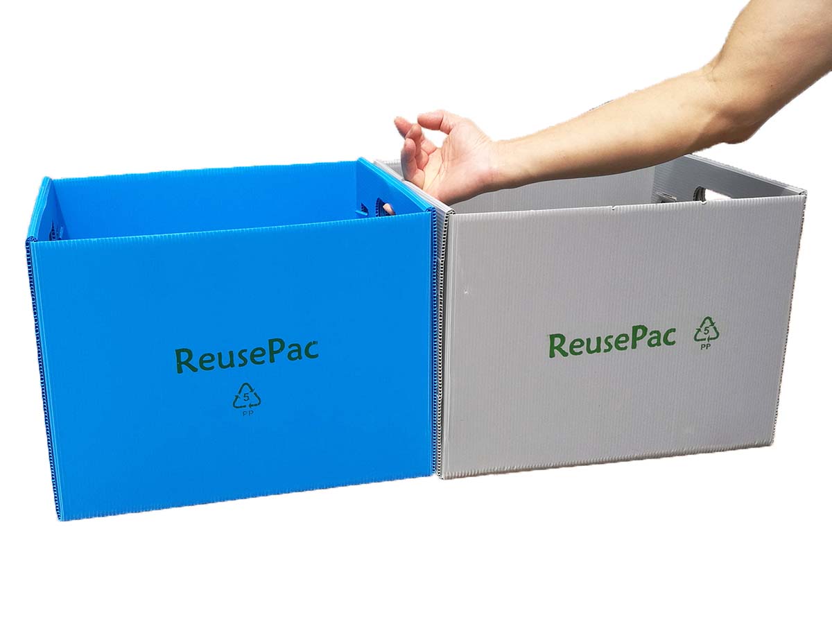 ReusePac corrugated reusable boxes are light weight