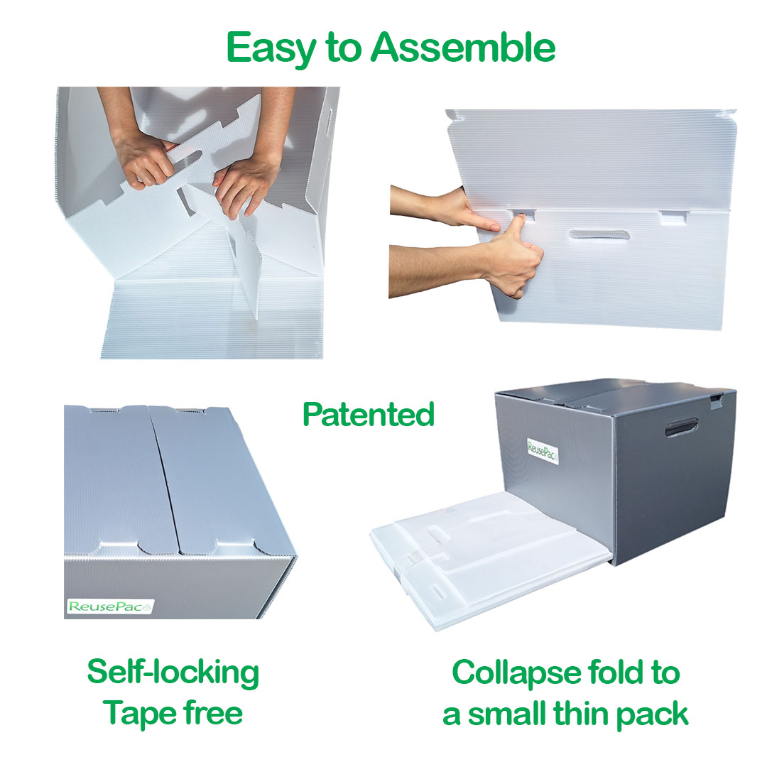 ReusePac reusable boxes easy to assemble
